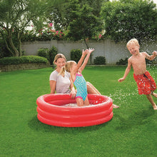 Load image into Gallery viewer, Bestway Fast Set 3 Ring Round Plastic Paddling Pool for Kids