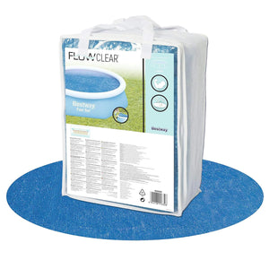 Bestway Flowclear Above Ground Fast Set 8ft Solar Swimming Pool Cover