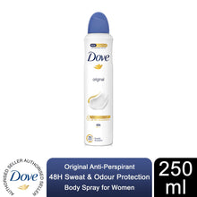 Load image into Gallery viewer, Dove Anti-Perspirant Original Deodorant 48H Fresh Body Spray for Women, 250ml