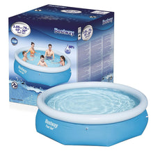 Load image into Gallery viewer, Bestway Fast-Set Above Ground Swimming Pool with Repair Patch 10'x30'', 3800L