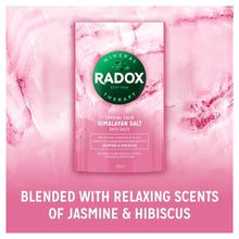Load image into Gallery viewer, 4x 900g Radox Mineral Therapy Crystal Calm Himalayan Bath Salt with Pink Crystal