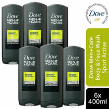 Load image into Gallery viewer, 3pk or 6pk of 400ml Dove Men+Care Micro Moisture Body &amp; Face Wash