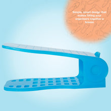 Load image into Gallery viewer, Haven Space Saver Shoe Rack Organisers, Standard Size - Blue