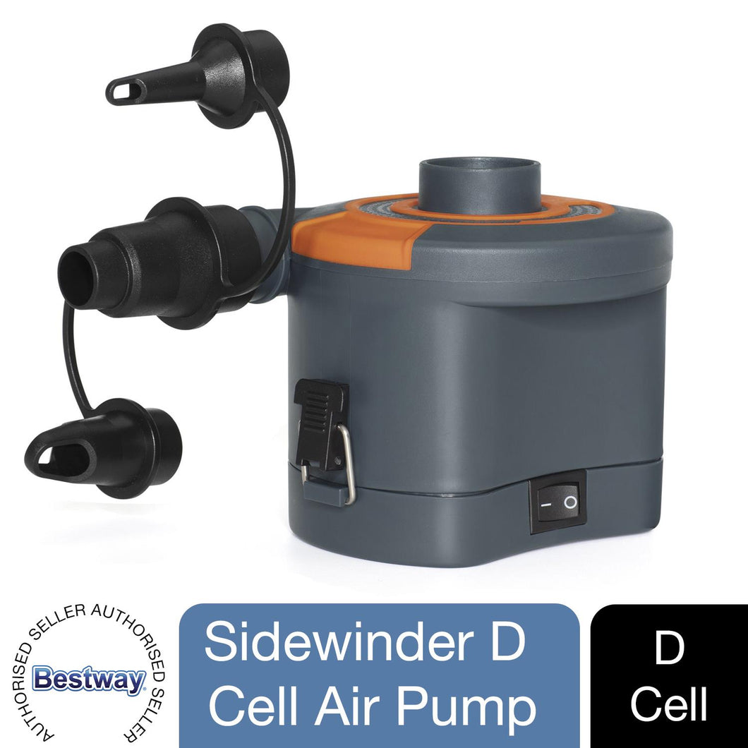 Bestway Sidewider D Cell Battery Powered 6V Electric Air Pump 430 L/min