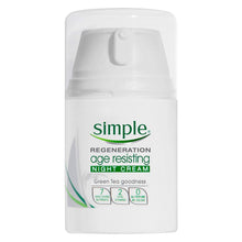 Load image into Gallery viewer, Simple Regeneration Age Resisting Night Cream, Day Cream, and Facial Wash