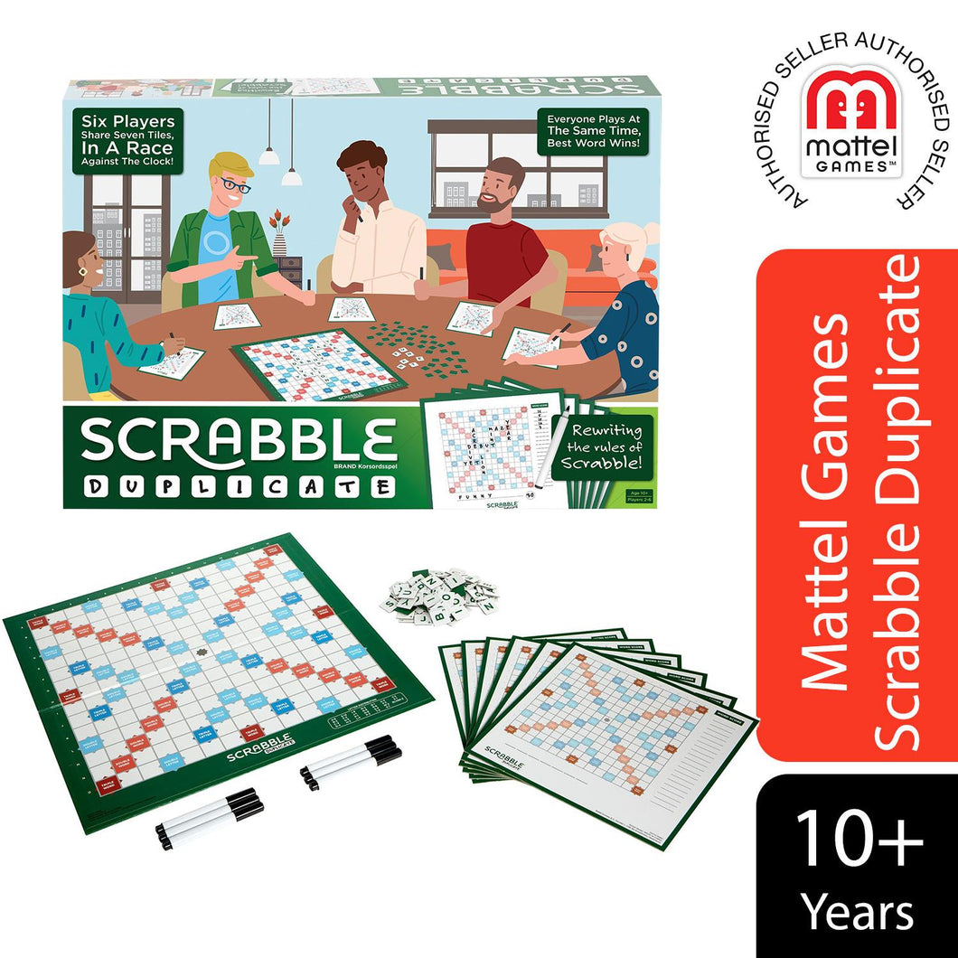 Mattel Games Scrabble Cross Word Duplicate Word-Forming Board Game