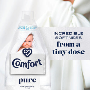 6x of 870ml Comfort Ultimate Care Pure Ultra-Concentrated Fabric Conditioner 58W