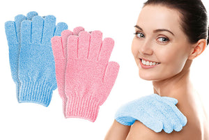 PMS Soft Glove Applicator & Pair Of Body Scrub Gloves in Assorted Colors: