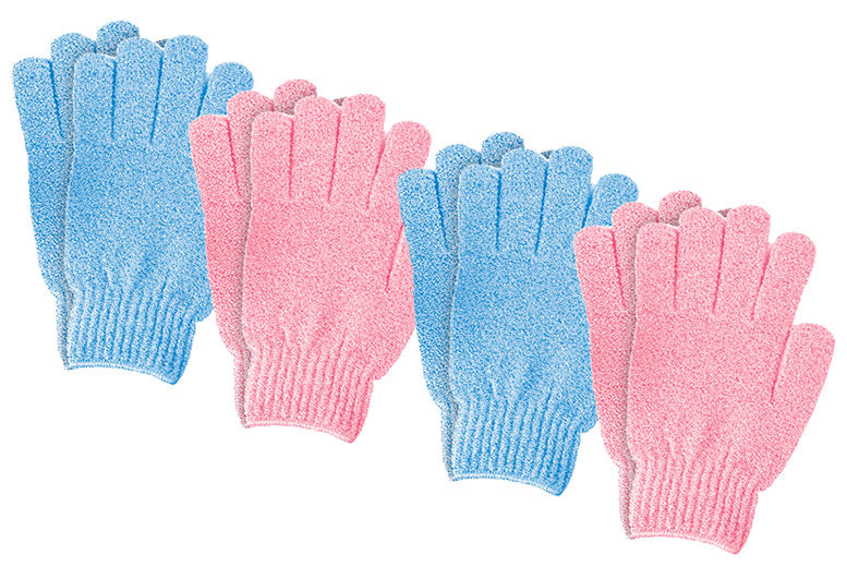 PMS Soft Glove Applicator & Pair Of Body Scrub Gloves in Assorted Colors: