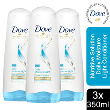 Load image into Gallery viewer, 3x 350ml Dove Nutritive Solution Daily Moisture Light Conditioner For Fine Hair