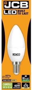 JCB LED Energy Saving  E14 Candles Light Bulb Warm White, Pack of 1