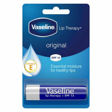 Load image into Gallery viewer, 3x4g Vaseline Lip Therapy+SPF15 PetroleumJelly Stick - Aloe/Original/Cocoa/Rosy