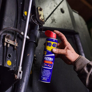 WD-40 Multi-Use Lubricant Flexible Metal Straw Aerosol 400ml x2, Stops Rust