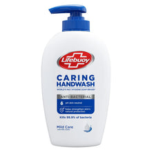 Load image into Gallery viewer, 2pk of 250ml Lifebuoy Caring Anti-bac Handwash Mild care with Milk Cream