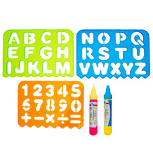 Load image into Gallery viewer, Doodle Water Painting Aqua Doodle Accessories Set - 5 Stencils with 2 Water Pens