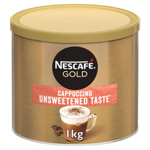 Load image into Gallery viewer, Nescafe Gold Instant Coffee Granules 1kg Unsweetened Cappuccino Low Sugar