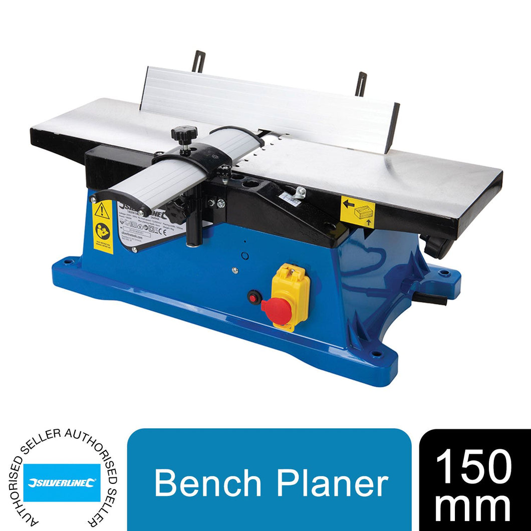 Silverline 1800W Bench Top Wood Thickness Planer Electric Wood Cutting Planner