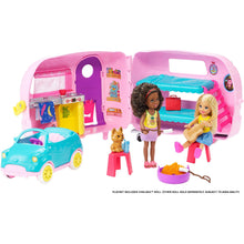 Load image into Gallery viewer, Barbie® Club Chelsea Playset with Doll, Puppy, Car, Camper and Accessories