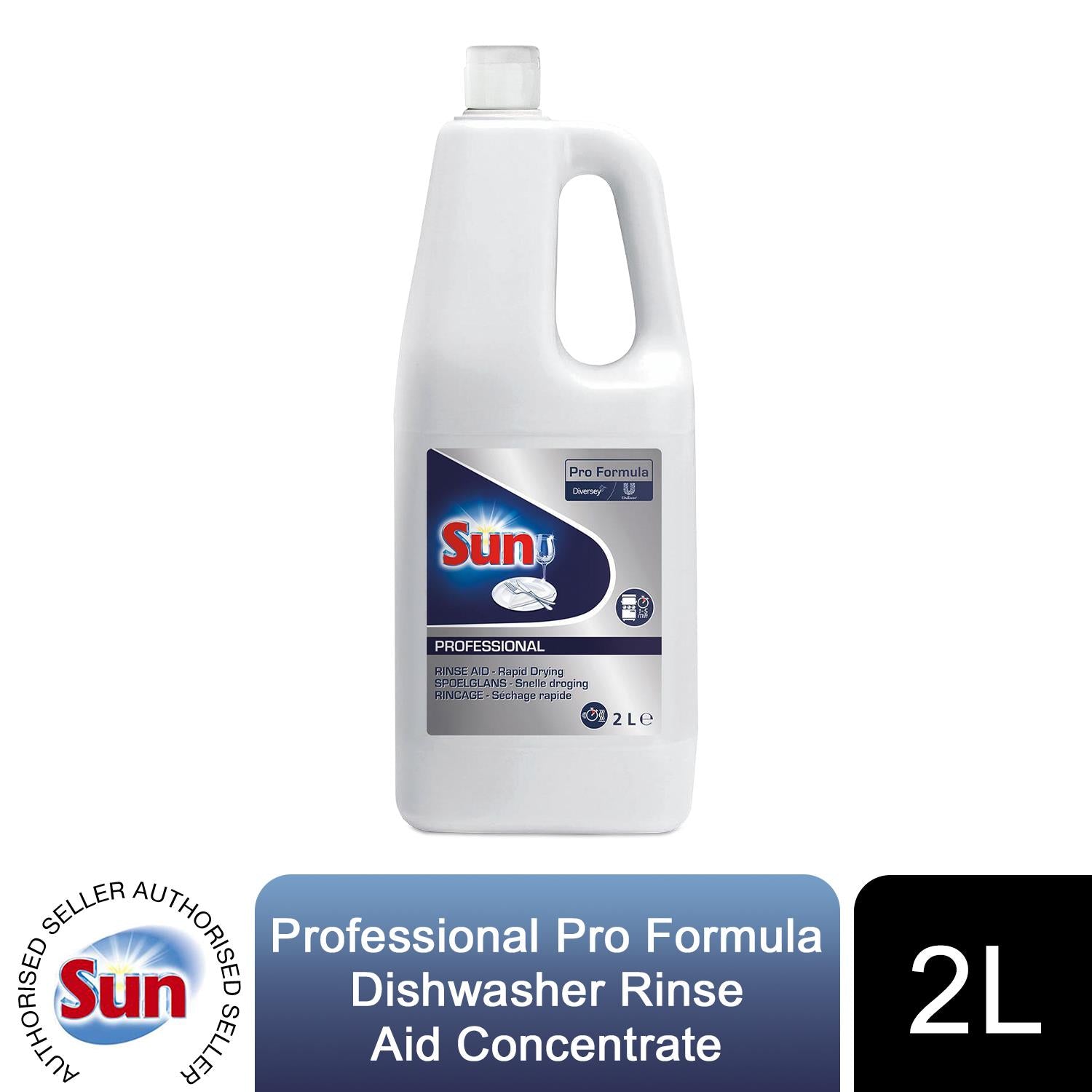 Sun Rinse Aid Sun Pro Formula Professional Dishwasher Rinse Aid Concentrate 2 Litre ...