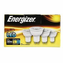 Load image into Gallery viewer, 4 Pack ENERGIZER LED S9450 GU10 350LM Energy Saving Bulbs