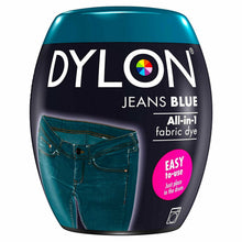 Load image into Gallery viewer, DYLON Washing Machine Fabric Dye Pod, Jeans Blue, 3 Packs of 350g