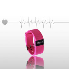 Load image into Gallery viewer, Tw64s Bas-Tek Pulse Activity Fitness Tracker Watch With Heart Rate Monitor Pink