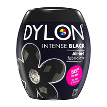 Load image into Gallery viewer, DYLON Washing Machine Fabric Dye Pod, Intense Black, 2 Packs of 350g