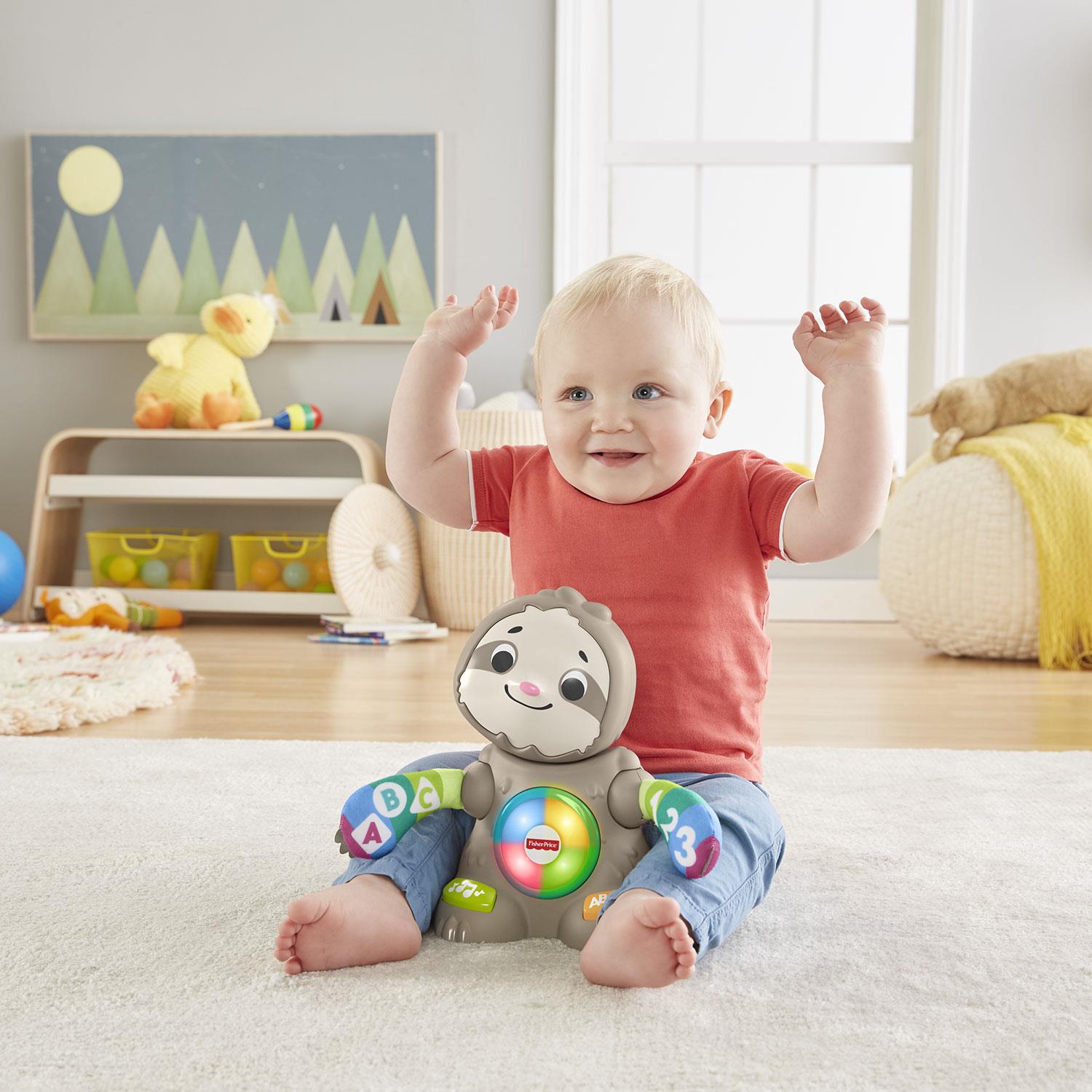 Fisher-Price Linkimals Smooth Moves Sloth with Lights & Colours Llama ...