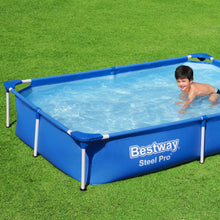 Load image into Gallery viewer, Bestway Steel Pro 7&#39;3&quot; x 59&quot; x 17&quot;/2.21m x 1.50m x 43cm Frame Swimming Pool