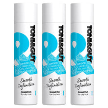 Load image into Gallery viewer, 3 Pack of 250ml Toni &amp; Guy Fibre Strengthening Shampoo for All Types of Hair