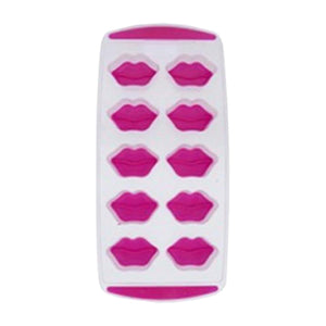 PMS Lips, Heart, Flower Shaped Novelty Ice Cube Tray, Dishwasher Safe, Assorted