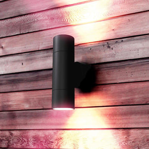 4lite WiZ Connected Smart Bulb GU10 with Modern Outdoor up and Downlight Case