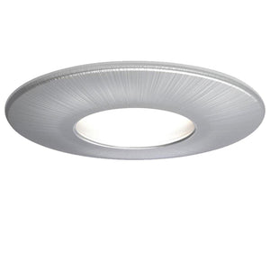 4lite WiZ Connected GU10 Smart LED Bulb with Satin Chrome Downlight (IP20)