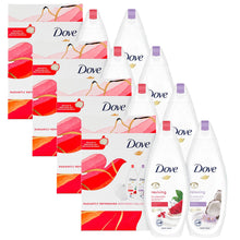 Load image into Gallery viewer, Dove Radiantly Refreshing BodyWash Collection 2pcs+ShowerPuff Gift Set For her