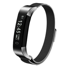 Load image into Gallery viewer, Aquarius AQ115 Splash proof Fitness Tracker with Metal Mesh Strap Space Grey