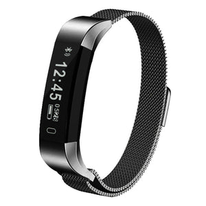 Aquarius AQ115 Splash proof Fitness Tracker with Metal Mesh Strap Space Grey