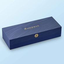 Load image into Gallery viewer, Waterman Hemisphere Ballpoint Pen Gloss Black Gold Trim Blue Ink Gift Box