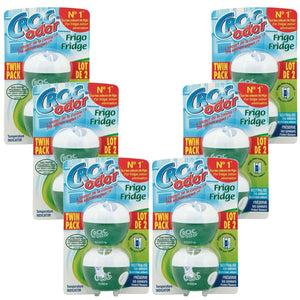 Croc Odor Twin Fridge Freshener Deodoriser Neutralise Odour Eliminator, 33g