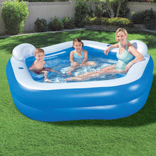 Load image into Gallery viewer, Bestway 7&#39; x 6&#39;9&quot; x 27&quot;/2.13m x 2.06m x 69cm Family Fun Lounge Pool
