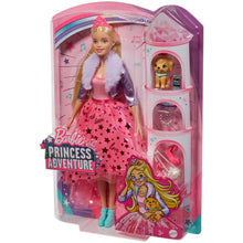 Load image into Gallery viewer, Barbie® Princess Adventure™ Princess Doll with Puppy Toy &amp; Prince(Ken) Doll
