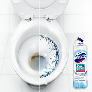 6x Domestos Power Fresh Antibacterial Toilet Cleaner Ocean Fresh, 700 ml