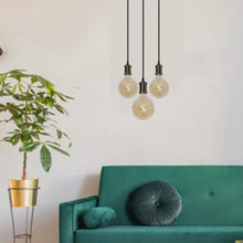 Load image into Gallery viewer, WiZ WiFi SMART LED 3way Plate or 3way Bar Pendant with G125 Amber Vintage Lamps