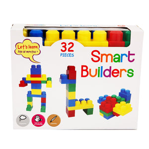 Let's Learn 32pcs Smart Builders, Gift for kids Multi-coloured