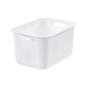 SmartStore Basket Recycled20 StorageBox 13L With Basket PlasticLid, White