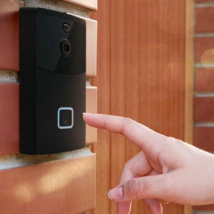 Aquarius Anti-Theft Wireless Smart Home Security Video Recording Doorbell, Black