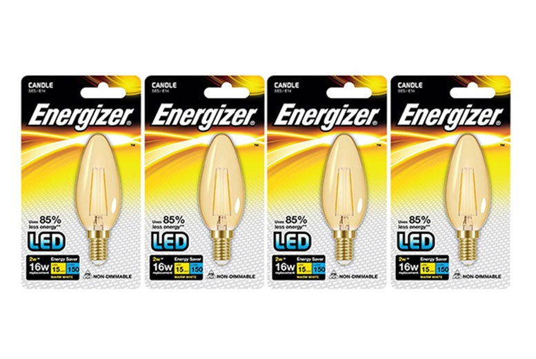 Energizer Filament Gold LED Bulbs Pack of 4