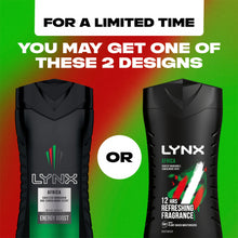 Load image into Gallery viewer, 3pk of 250ml Lynx 12hrs Refreshing Fragrance Shower Gel with 100% Moisturisers