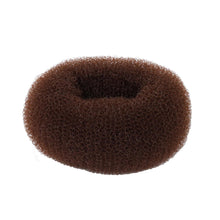 Load image into Gallery viewer, Large Hair Doughnut Bun Ring 100mm Brown