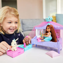 Load image into Gallery viewer, Barbie® Princess Adventure™ Chelsea™ Sumber Party Storytime Playset &amp; Doll