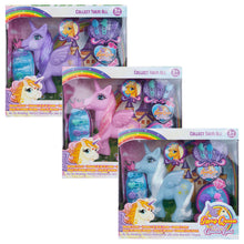 Load image into Gallery viewer, Gypsy Queen Adventures In Unicorn Land Playset With 3 Assorted Colour Unicorns